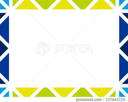 幾何圖案框架,白色空間,海軍藍 幾何圖案框架,白色空間,海軍藍 137842739
