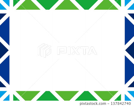 幾何圖案框架,白色空間,海軍藍 幾何圖案框架,白色空間,海軍藍 137842740
