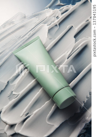 Diagonal Cosmetic Tube with Cream Texture Diagonal Cosmetic Tube with Cream Texture 137843195