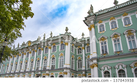 The Winter Palace on Palace Square in St. Petersburg The Winter Palace on Palace Square in St. Petersburg 137843938