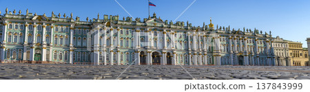 Winter Palace of the Russian Emperors in St. Petersburg. 137843999