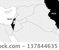 Geopolitical Map of Iran and Israel Conflict in Middle East 137844635