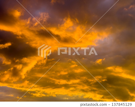 cloudy sky at sunset nature background. copy space abstract cloudy sky at sunset nature background. copy space abstract 137845129