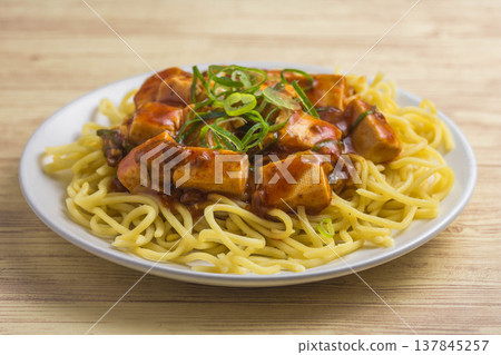 Mapo Tofu Ramen (without broth) 137845257