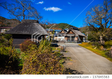 Oshino Hakkai with Fuji mount background, a small village in the Lake region with 8 ponds, located between Lake Kawaguchiko and Yamanakako. Oshino Hakkai with Fuji mount background, a small village in the Lake region with 8 ponds, located between Lake Kawaguchiko and Yamanakako. 137845563