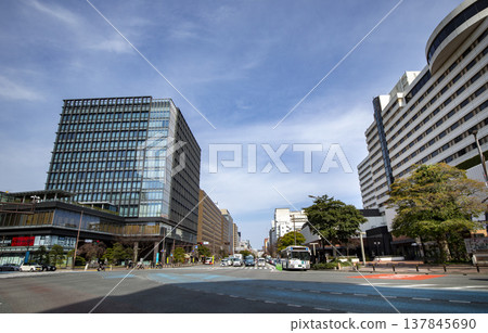 View from the Watanabe-dori 1-chome intersection in Fukuoka City, looking towards Tenjin. View from the Watanabe-dori 1-chome intersection in Fukuoka City, looking towards Tenjin. 137845690