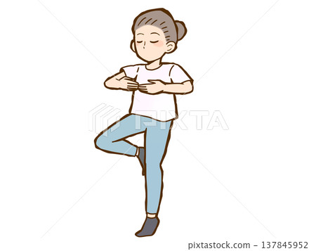 做瑜伽的女人 做瑜伽的女人 137845952