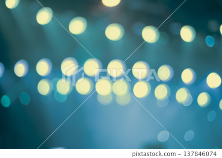 Abstract Bokeh Lights Background with Teal and Yellow Spots, Copy Space Abstract Bokeh Lights Background with Teal and Yellow Spots, Copy Space 137846074