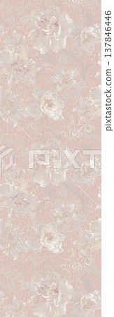 Collection of muted vintage floral and paisley seamless patterns with soft neutral tones Collection of muted vintage floral and paisley seamless patterns with soft neutral tones 137846446