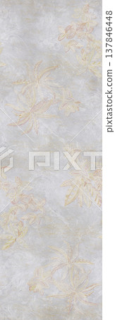 Collection of muted vintage floral and paisley seamless patterns with soft neutral tones 137846448