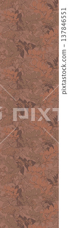 Collection of vintage floral and botanical seamless patterns with elegant neutral and soft hues 137846551