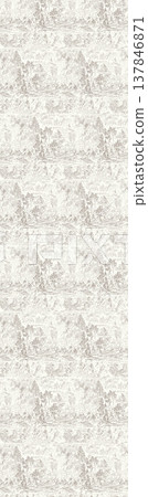 Collection of delicate watercolor floral and decorative seamless patterns with soft muted tones 137846871