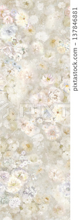 Collection of delicate watercolor floral and decorative seamless patterns with soft muted tones Collection of delicate watercolor floral and decorative seamless patterns with soft muted tones 137846881