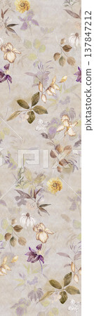 Collection of elegant floral and textured seamless patterns with soft muted and neutral tones Collection of elegant floral and textured seamless patterns with soft muted and neutral tones 137847212
