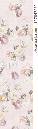 Collection of delicate vintage floral and botanical seamless patterns with soft muted tones Collection of delicate vintage floral and botanical seamless patterns with soft muted tones 137847383