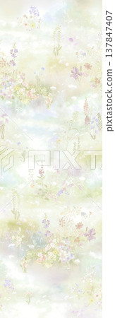 Collection of delicate vintage floral and botanical seamless patterns with soft muted tones Collection of delicate vintage floral and botanical seamless patterns with soft muted tones 137847407