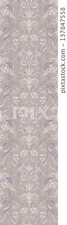 Collection of elegant vintage floral and butterfly seamless patterns with soft pastel tones Collection of elegant vintage floral and butterfly seamless patterns with soft pastel tones 137847558