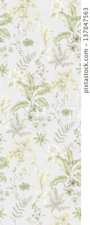 Collection of elegant vintage floral and butterfly seamless patterns with soft pastel tones Collection of elegant vintage floral and butterfly seamless patterns with soft pastel tones 137847563