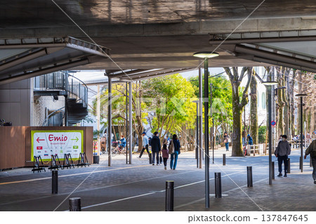 Tokyo Musashi-Sakai Station Underpass 137847645