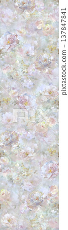 Collection of delicate floral and textured seamless patterns with soft muted and pastel tones Collection of delicate floral and textured seamless patterns with soft muted and pastel tones 137847841