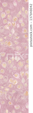 Collection of delicate vintage floral and striped seamless patterns with soft muted tones 137848042