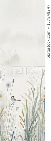 Collection of delicate watercolor floral and textured seamless patterns with soft muted tones Collection of delicate watercolor floral and textured seamless patterns with soft muted tones 137848247