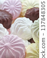 Group of multi-colored marshmallows 137848305