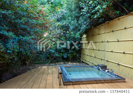 Open-air bath, hot spring, inn. Photography cooperation: Ito Ryokuyoku Open-air bath, hot spring, inn. Photography cooperation: Ito Ryokuyoku 137848451