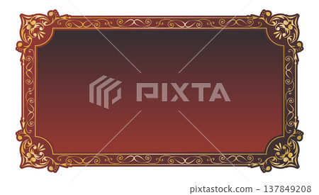Antique vintage frame decorative frame 137849208