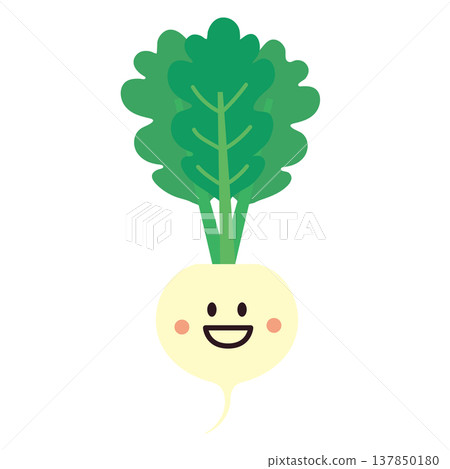 可愛的蘿蔔角色插圖 可愛的蘿蔔角色插圖 137850180