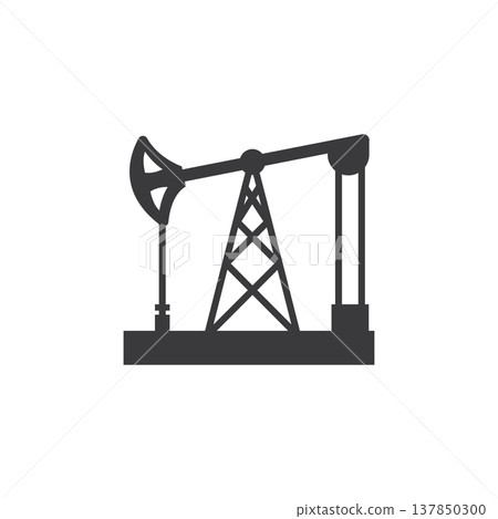 Oil drilling logo icon Oil drilling logo icon 137850300