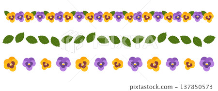 Set of 3 Pansy designs Set of 3 Pansy designs 137850573