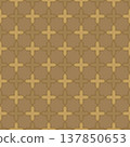 Dark Gold Geometric Seamless Luxury Ornament 137850653