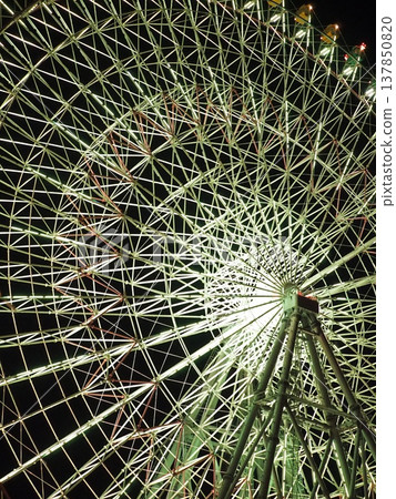 Night view with Ferris wheel 137850820