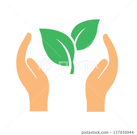 Hands Protecting Green Plants Growth and Sustainability Concept Hands Protecting Green Plants Growth and Sustainability Concept 137850944
