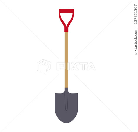 A shovel with a pointed tip, used for home gardening and horticulture. A shovel with a pointed tip, used for home gardening and horticulture. 137851507
