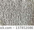 Hand-knitted knit material, stockinette stitch 137852086