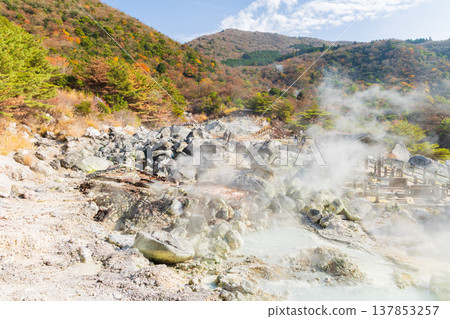 長崎縣雲仙溫泉之秋：雲仙地獄、大糸地獄 137853257