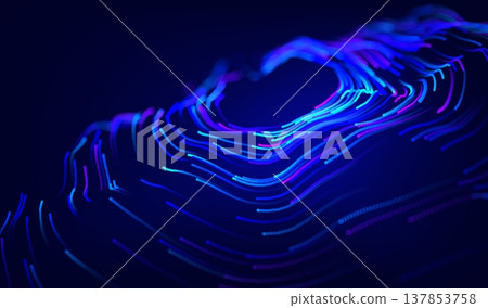 Abstract digital ai technology background with tech dots wave for big data science. 3d conference line with design pattern webinar for research graphic sound. Network presentation background. Abstract digital ai technology background with tech dots wave for big data science. 3d conference line with design pattern webinar for research graphic sound. Network presentation background. 137853758