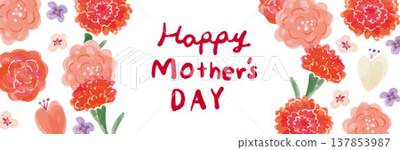 Mother's Day floral pattern template background Mother's Day floral pattern template background 137853987