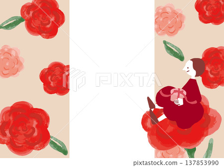 母親節花卉圖案模板背景 母親節花卉圖案模板背景 137853990