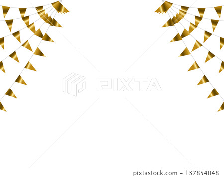 花環三角串，彎曲，1k金 F4 137854048