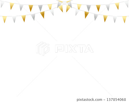 花環三角串,彎曲,2米金色,2米銀色 F6 花環三角串,彎曲,2米金色,2米銀色 F6 137854068