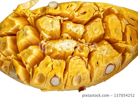 Fresh ripe jackfruit flesh 137854252