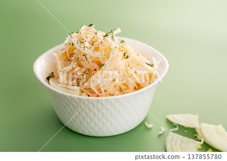 vegetarian cabbage salad healthy homemade food concept vegetarian cabbage salad healthy homemade food concept 137855780