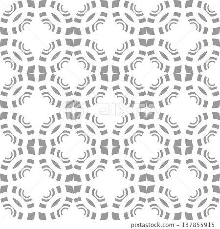 Seamlesss Geometric Light Grey Pattern. 137855915