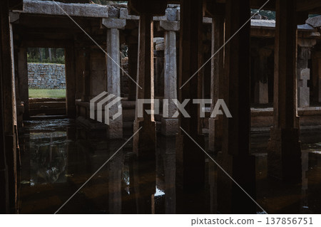 Virupaksha Temple in Hampi, India. Part of the Group of Monuments at Hampi, designated as a UNESCO World Heritage Site Virupaksha Temple in Hampi, India. Part of the Group of Monuments at Hampi, designated as a UNESCO World Heritage Site 137856751