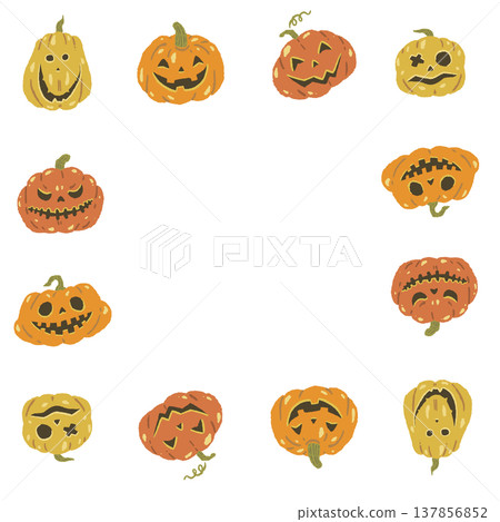 Square frame material for Halloween pumpkins (jack-o'-lanterns) Square frame material for Halloween pumpkins (jack-o'-lanterns) 137856852