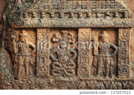 Kanheri Caves in the forests of the Sanjay Gandhi National Park, India Kanheri Caves in the forests of the Sanjay Gandhi National Park, India 137857522
