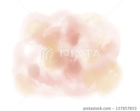 Abstract art material featuring soft, watercolor-style pink and beige flowers. Abstract art material featuring soft, watercolor-style pink and beige flowers. 137857653